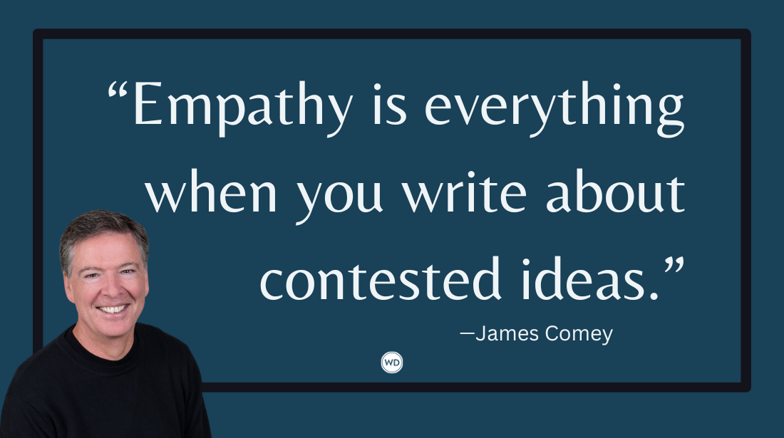 A Conversation With James Comey on Writing Fairly and Making Stories Linger (Killer Writers), by Clay Stafford